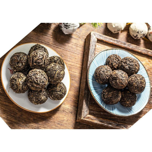 HelloYoungTea Yunnan Pu'er Raw Tea Dragon Pearl Tea Lincang Iceland 500g Raw/ripe Pu'er Tea