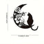 CIFbuy™ Alluring Metal Wall Ornaments - Mystical Black Cat & Celestial Moon with Intricate Moonflower Design, Perfect for Moon-Themed Wall Decor, Elevates Decor to Next Level, Iron Wall Sculptures.