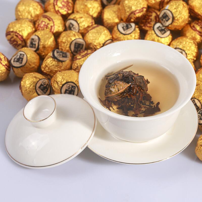 HelloYoungTea Fuding Supreme Gongmei White Tea Tribute Eyebrow Chinese Dragon Ball Shou Mei