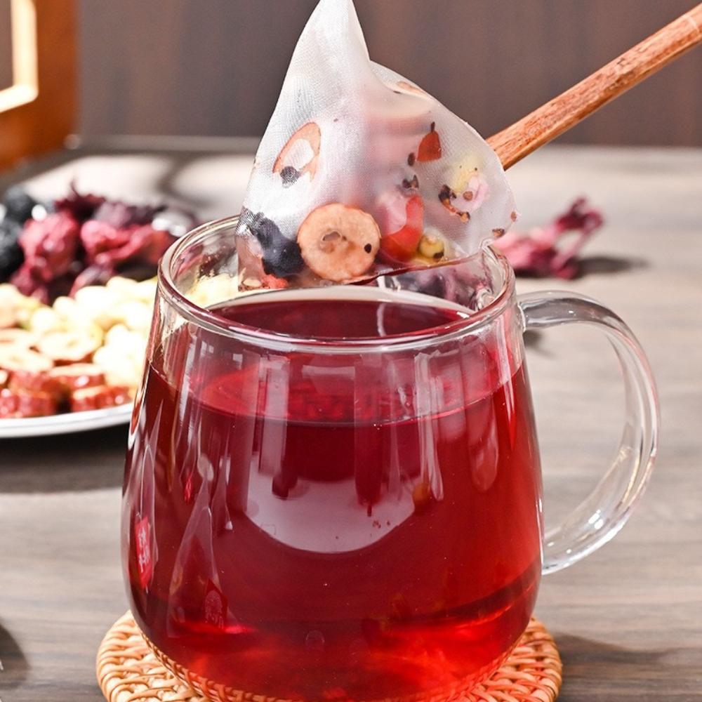 HelloYoungTea Beijing TongRenTang Rose Roselle Tea Red Date Mulberry Jasmine Health Tea
