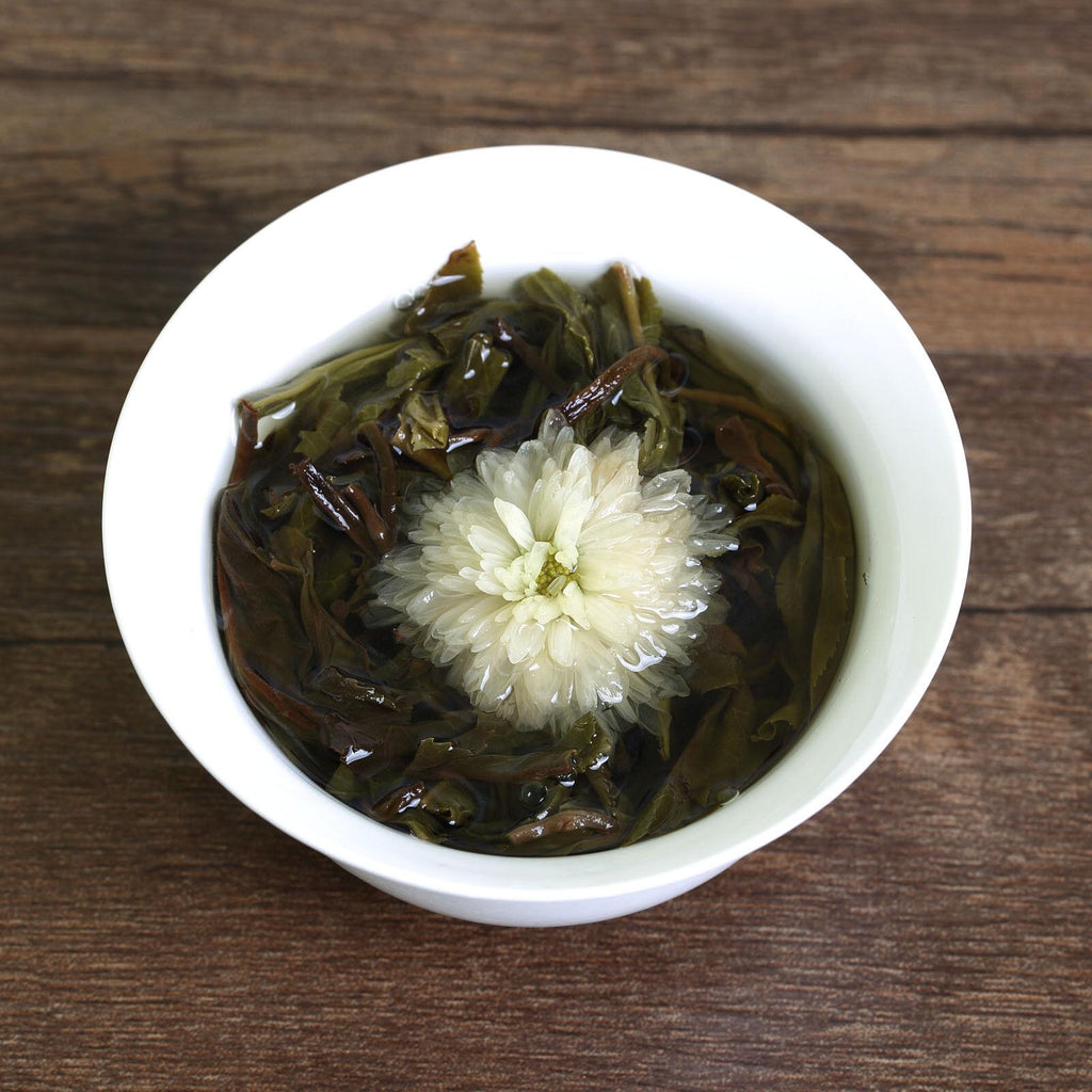 HELLOYOUNG 100g 2017White Chrysanthemum Yunnan puer Pu'er Puerh Tea Raw Ball Tuo