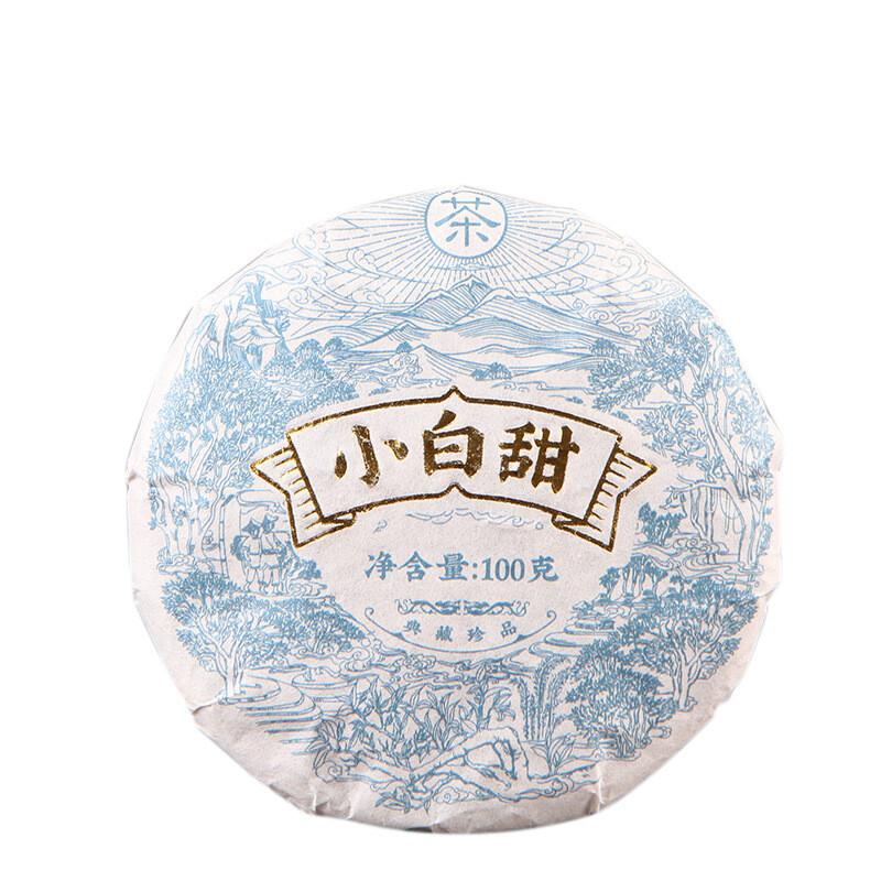 Yunnan High Mountain Old Tree White Tea Cake 100g Xiao Bai Tian Bai Cha 云南高山老树白茶饼 100克 小白甜白茶