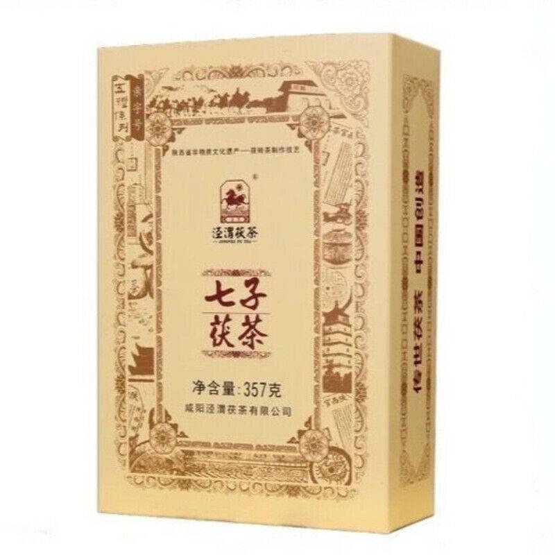 HelloYoungTea 357g Jingwei Fu Cha Reduce Three Highs Shanxi Qizi Fu Cha Tea Golden Flower Tea