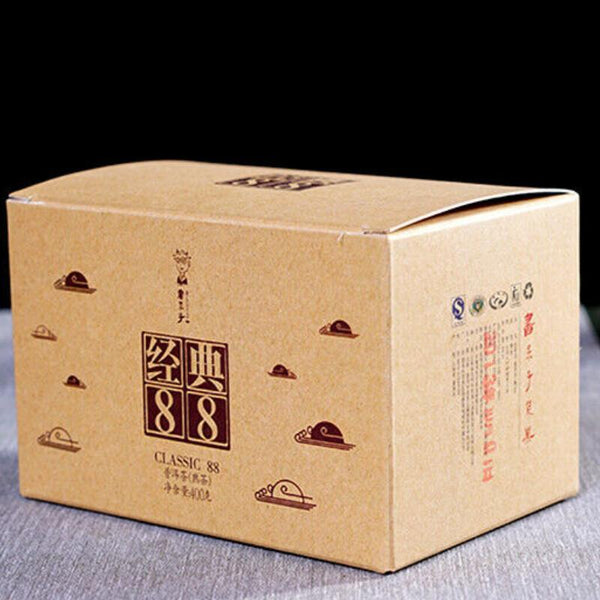 HelloYoungTea Top Grade 400g Ripe Puer Loose Tea Classic 88 Old Tea Box