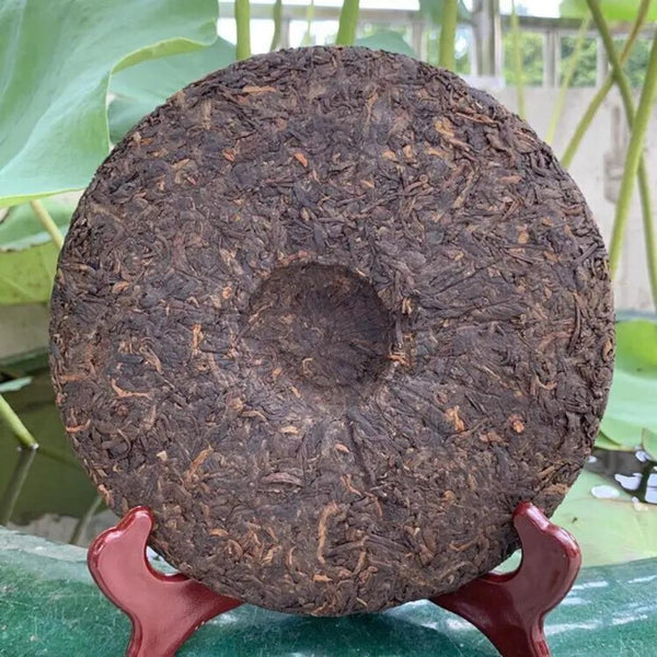 HelloYoungTea Premium Pu Erh Ripe Cake Menghai Golden Buds Tea 357g