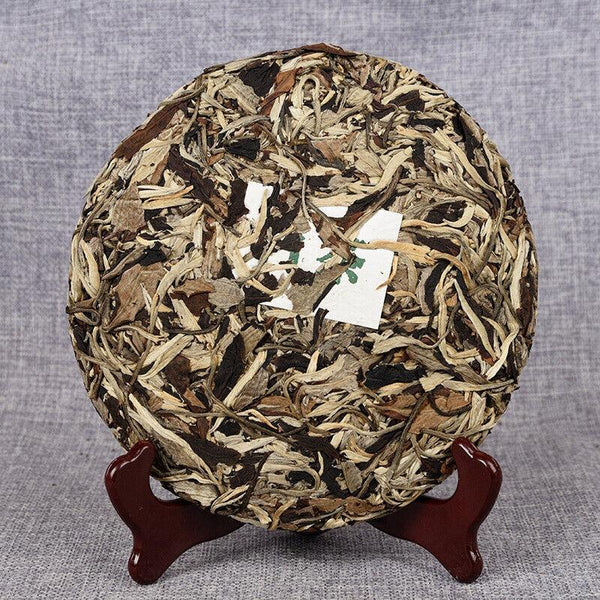 HelloYoungTea 357g/cake Yunnan White Tea Old Tree Moonlight White Long Jiao Mei Ren White