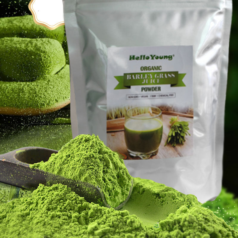 HelloYoung HelloYoung Organic Barley Grass Powder Fermented with 35 Strains of Probiotics Fermented Green Superfood Powder for Smoothies & Juice