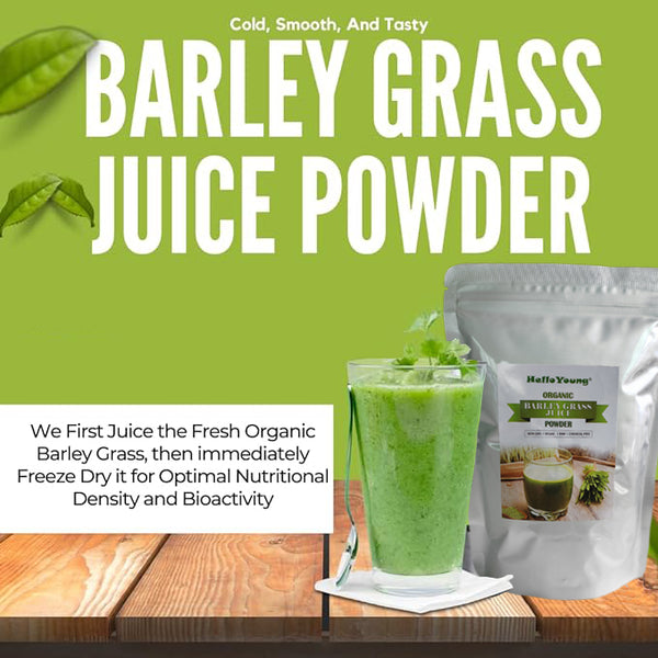 HelloYoung HelloYoung Imported Unsweetened Premium Organic Barley Grass with Rich Dietary Fiber, No Addtives