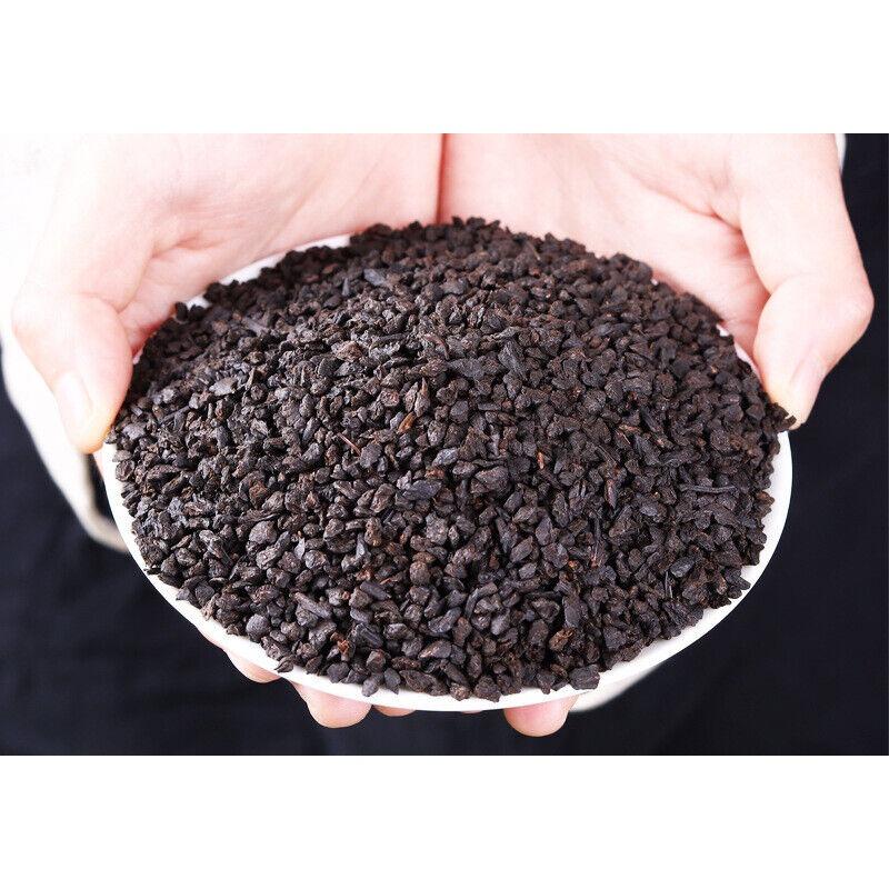 HelloYoungTea Yunnan Menghai Old Ripe Pu'er Tea Glutinous Fragrant Tea Fossil Broken Silver