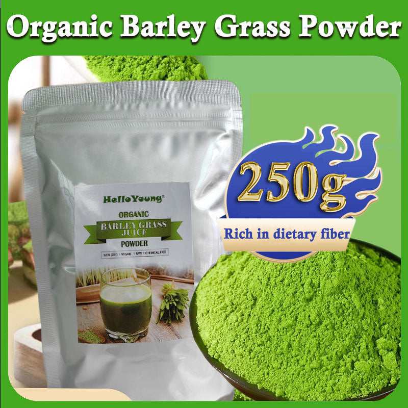 HelloYoung Barley grass powder original barley grass powder willy ong 100% Organic Barley Low Carb Diabetic Friendly e for weight loss Main image