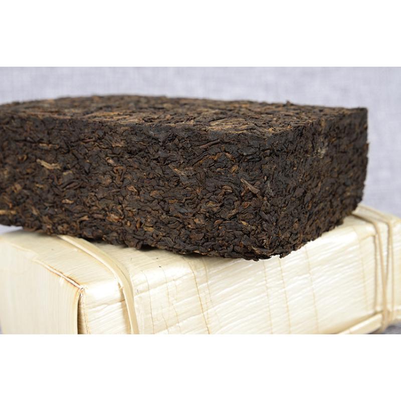HelloYoungTea 250g Premium Ripe Brick Yunnan Pu'er Tea Bamboo Shoot Shell Packing Health Care
