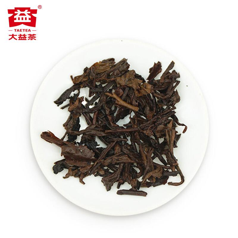 HelloYoungTea Daiyi Pu-erh Tea Amber Square Brick Ripe Tea Yunnan Menghai 60g x 4 Bricks/Box