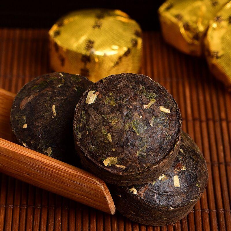 HelloYoungTea 500g Aged Glutinous Rice Fragrance Yunnan Ancient Tree Jin Tuo Loose Shu Pu'er Tea 500克陈年糯米香云南古树金沱散装熟普洱茶