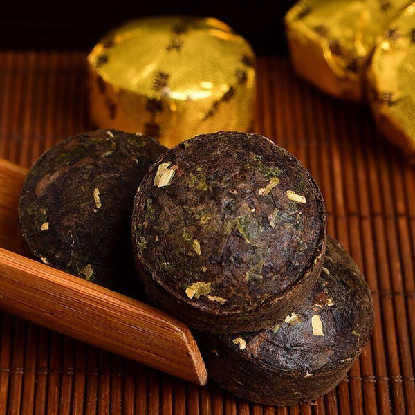 HelloYoungTea 500g Aged Glutinous Rice Fragrance Yunnan Ancient Tree Jin Tuo Loose Shu Pu'er Tea 500克陈年糯米香云南古树金沱散装熟普洱茶