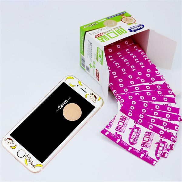 Mini Yuan Xing Xiao Chuang Ke Tie Yin Xing Fang Shui迷你圆形小创可贴 隐形防水创口贴PE透气贴100 件