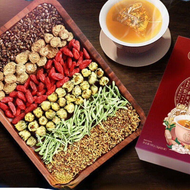 HelloYoung Cassia Burdock Herbs Tea Bag Tongrentang Juemingzi Niubang Herbal Tea5g*20 Bags Main image