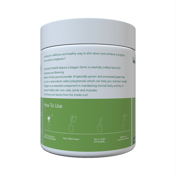 Premium Collagen & Matcha Blend 90g/can Premium Matcha Collagen Powder
