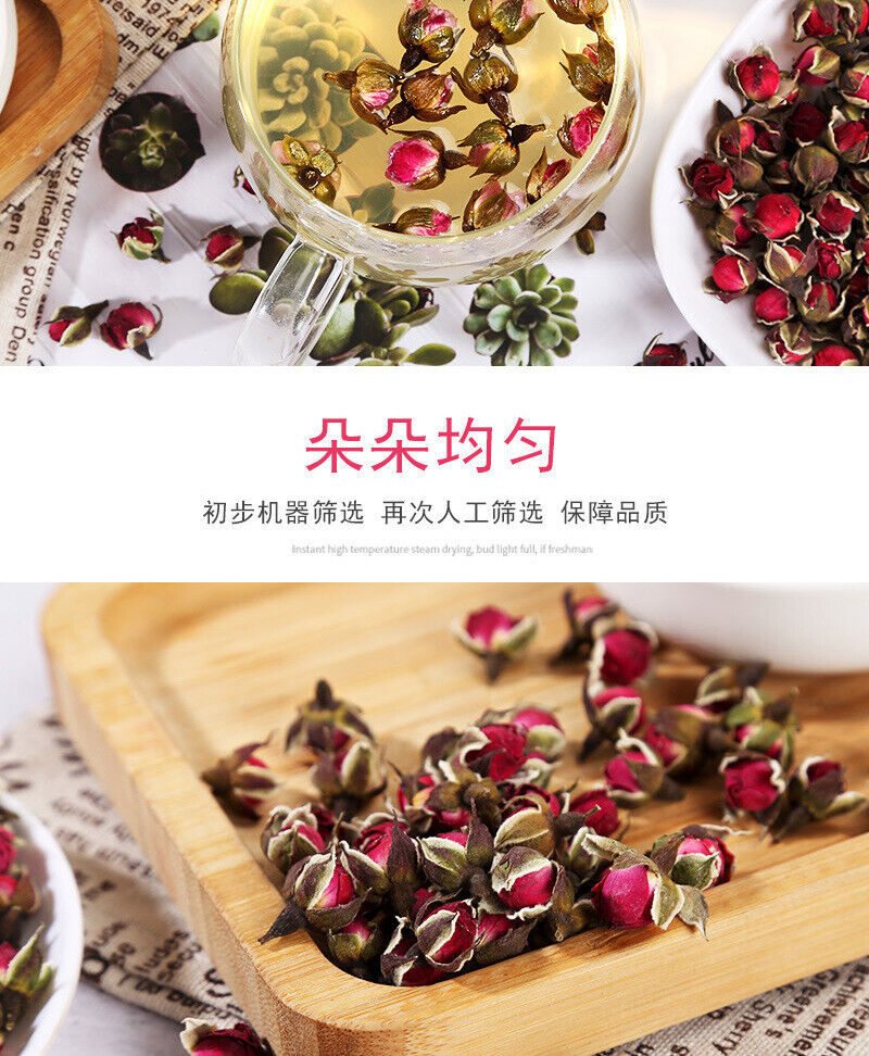 Fresh Golden Rose Flowers Tea -Sulphur-Free Dried and Bulk 80g Pack from Yunnan
