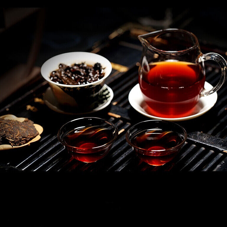 HelloYoung 2499g  First Class Yunnan Ruyi Qizi Pu'er Tea Cake 7 Cakes Ripe Pu Erh Black Tea
