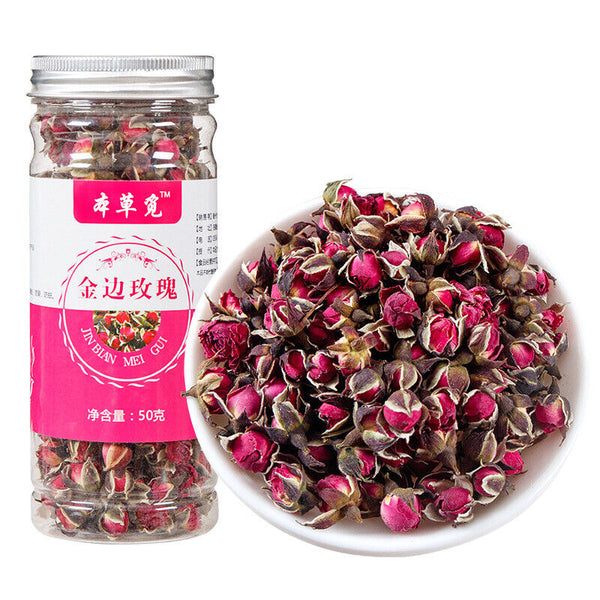 HelloYoung Gold Rim Roses Dried Rose Gold Rim Roses Tea