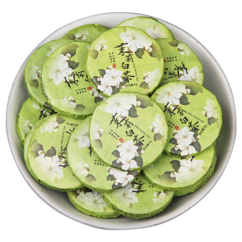 Yunnan Old White Tea White Tea Jasmine Flower Tea Premium Compressed Tea Cakes Main image