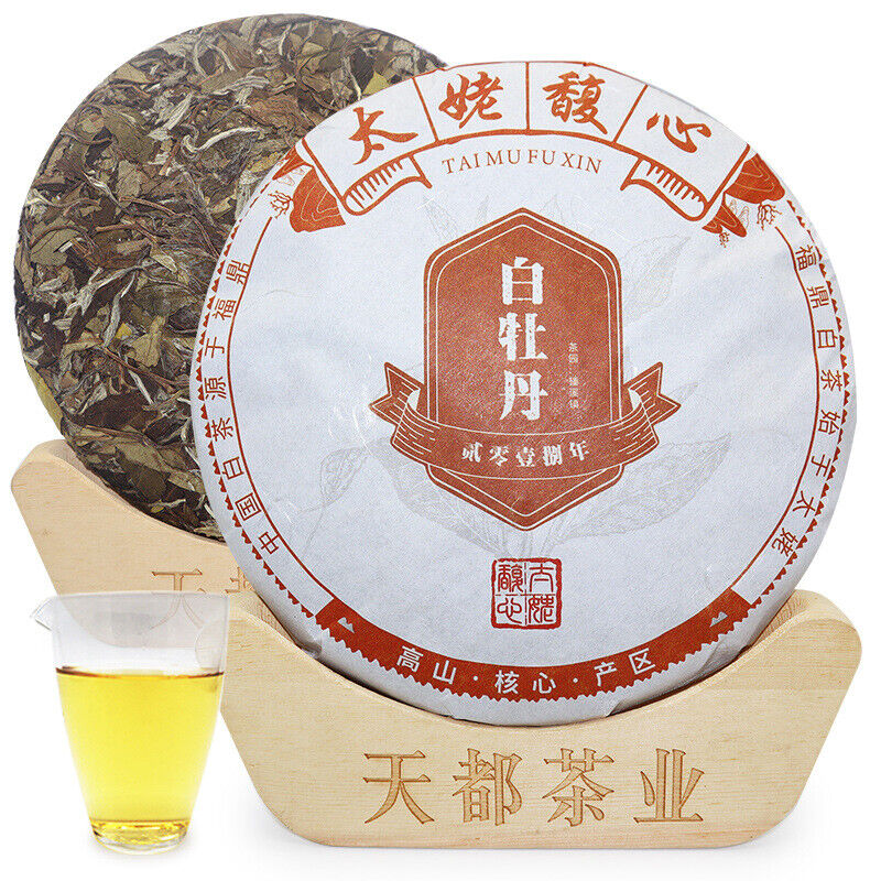 HelloYoung 350g Fuding white tea peony tea cake Panxi Ming Qian spring tea floral fragrance