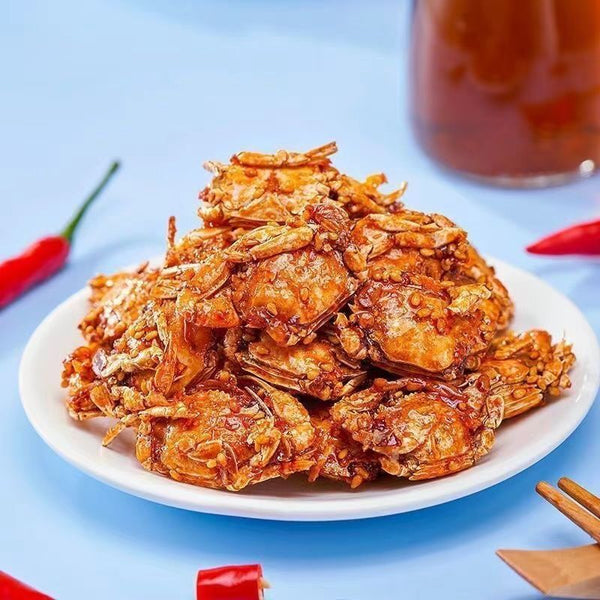 Instant Spicy Small Sea Crab Seafood Snack Sweet & Spicy Crispy Ready to Eat