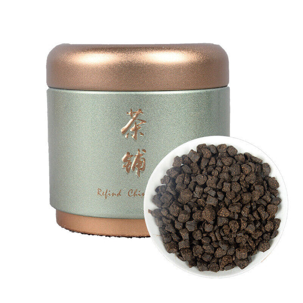 Yunnan Puerh Tea Fossil Glutinous Fragrance Broken Silver 100g Tin Cooked Tea