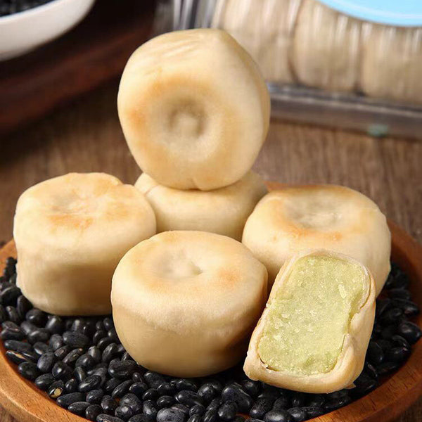 Healthy Nutritious Breakfast-Ice Skin Green Bean Cake Traditional Snack