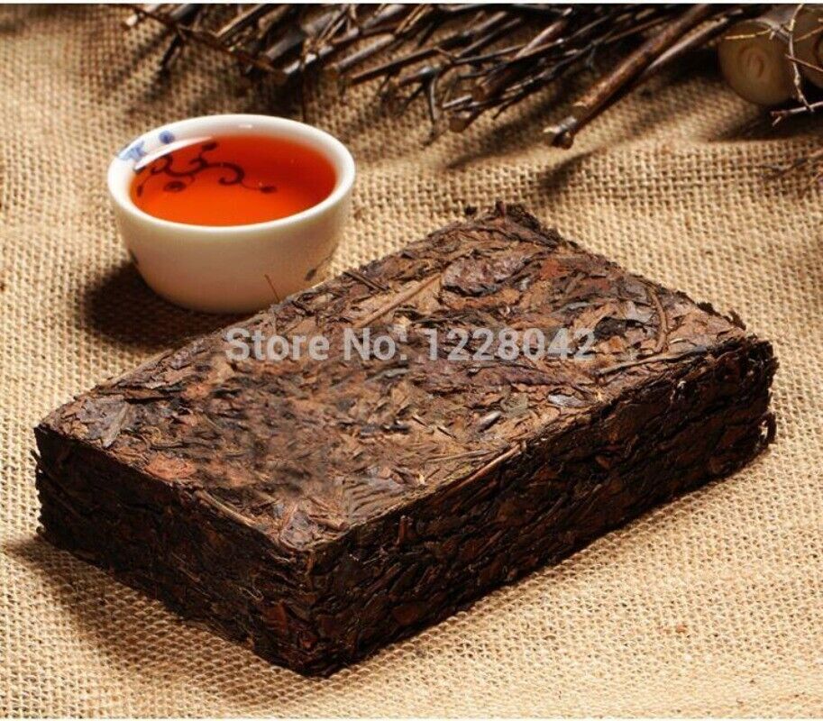 HelloYoung Raw Puer Tea Oldest Puer Tea Ansestor Antique Honey Sweet Dull-red Puer Tea 250g
