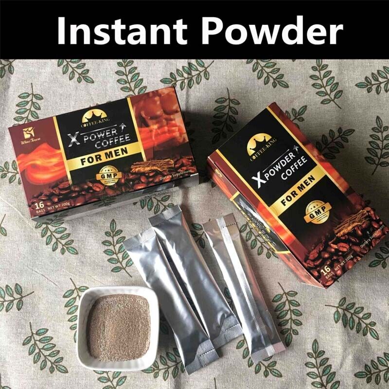 Man X-power Coffee Custom Maca Organic Herbal Instant Black Coffee 200g