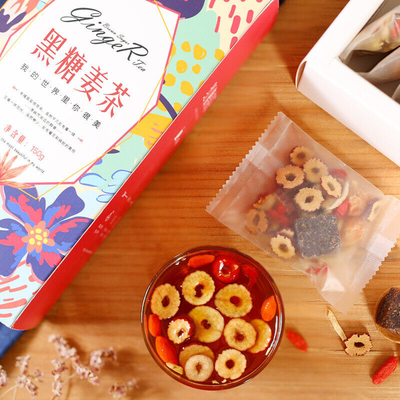 HelloYoung Brown sugar ginger tea longan jujube goji berry black sugar ginger jujube tea Secondary image