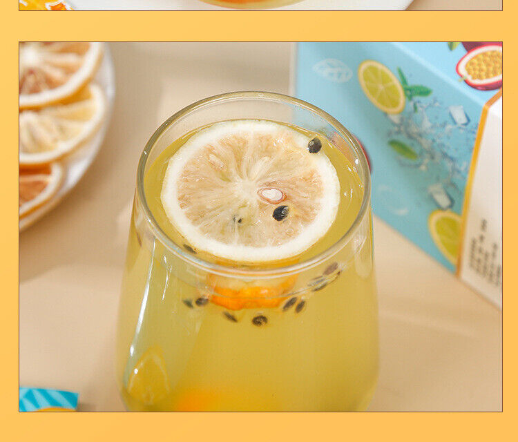 Lemon Pear Fruit Blend Dried Herbal Cold Brew 90g Box Kumquat Passion Fruit Tea