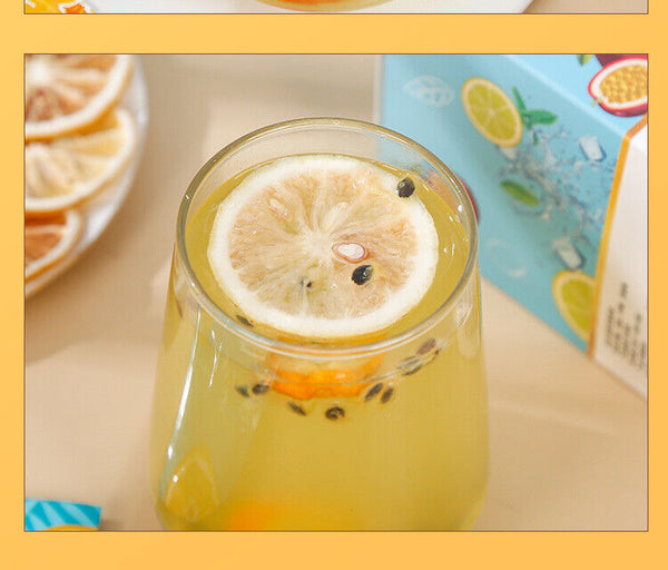 Lemon Pear Fruit Blend Dried Herbal Cold Brew 90g Box Kumquat Passion Fruit Tea