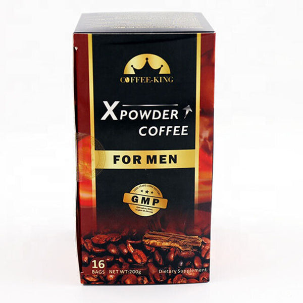 Man X Power Kaffee Maca Erweiterung Instant-Kräuterkraft-Kaffee 12,5g×16 Beutel