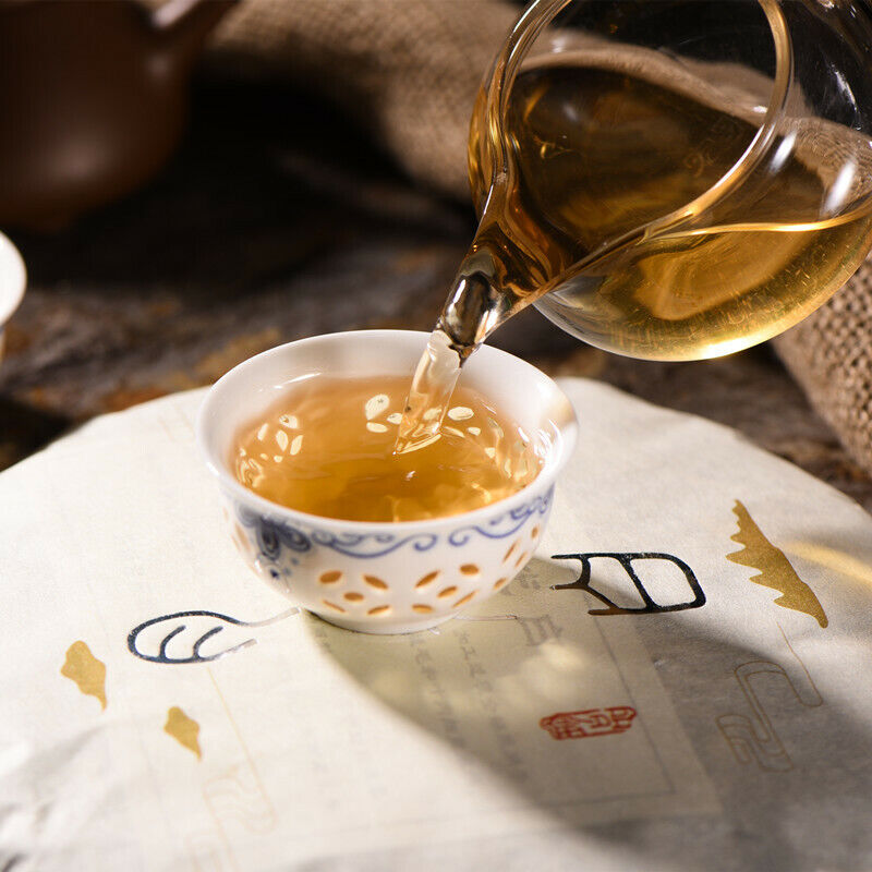 HelloYoung Green Tea Moonlight White Puerh Tea 357g Yunnan Pu'er Tea Big Bud Puerh Tea Cake