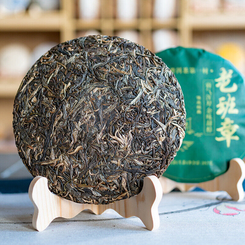 HelloYoung 357g Lao Banzhang Puerh Raw Tea Yunnan Ancient Tree Puerh Seven Seed Cake Tea