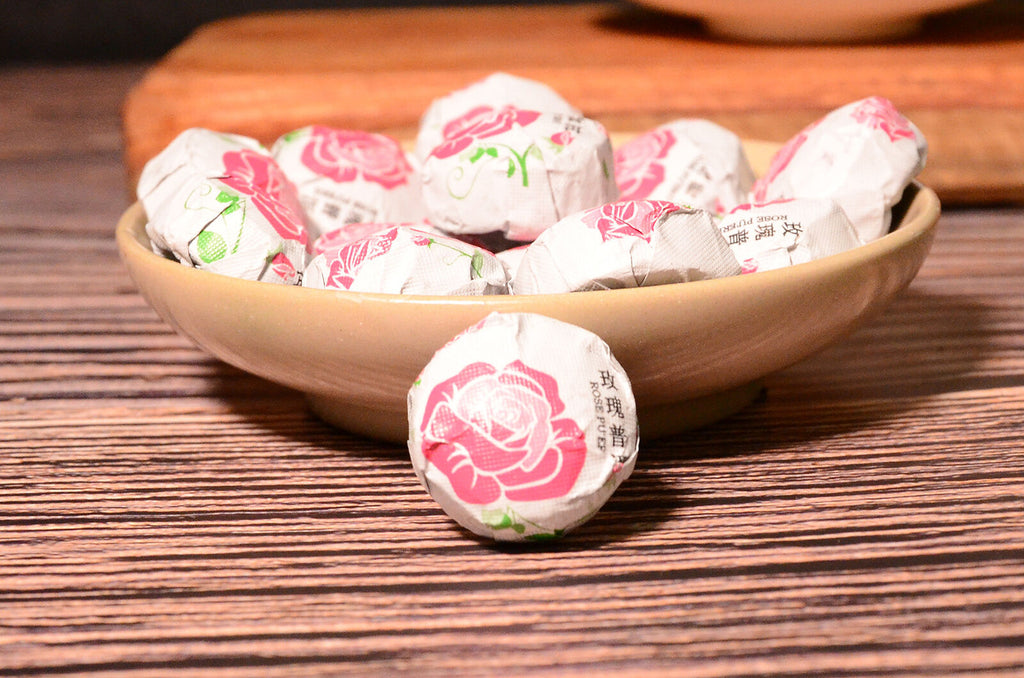 HelloYoung 500g Yunnan Pu'er Tea Leaves Jindian Tea Factory Rose Flavor Small Tuo Tea Ripe