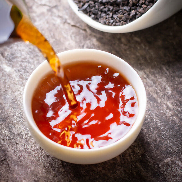 Broken Silver Yunnan Menghai Old Ripe Pu'er Tea Glutinous Fragrant Tea Fossil