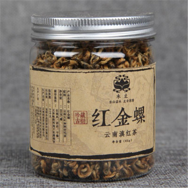 HelloYoung65g Yunnan Fengqing Dianhong Biluochun Tea Golden Screw Black Red Tea Green Food