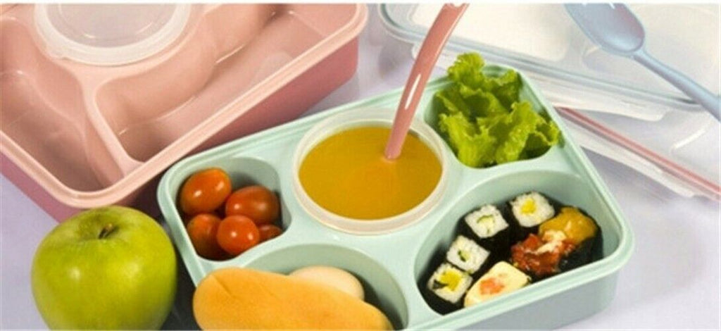Dinnerware Food Container Five Separation Bento Box Tableware Lunchbox Microwave