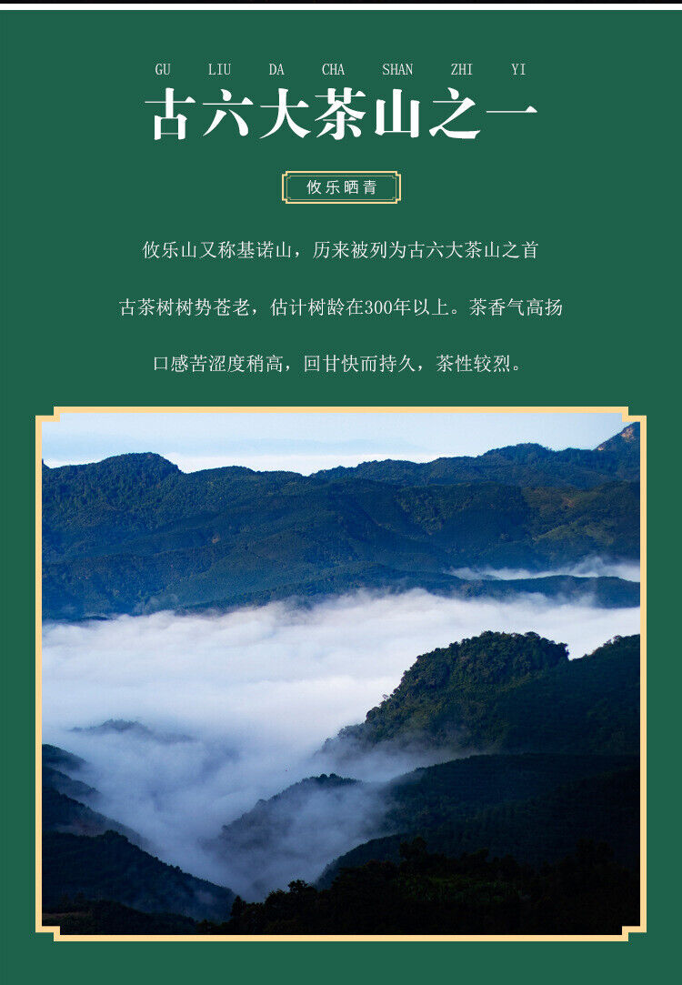 HelloYoung 500g Youle Mountain Orchid Fragrance Pu-erh Raw Tea First Spring Sun Green Tea