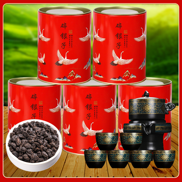 HelloYoung Glutinous Rice Fragrance Crushed Silver Tea Fossil Yunnan Pu'er Ripe Tea 50g/Can