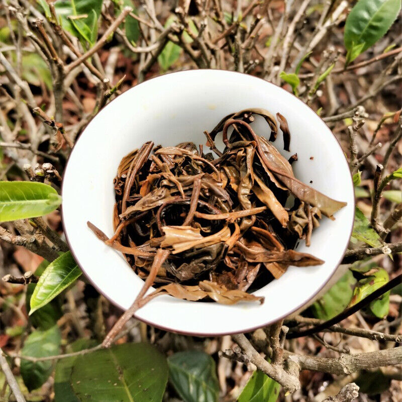 HelloYoung 357g Gaoligong Mountain Pu'er Tea Green Tea Organic Slimming Aged Old Tea Cake