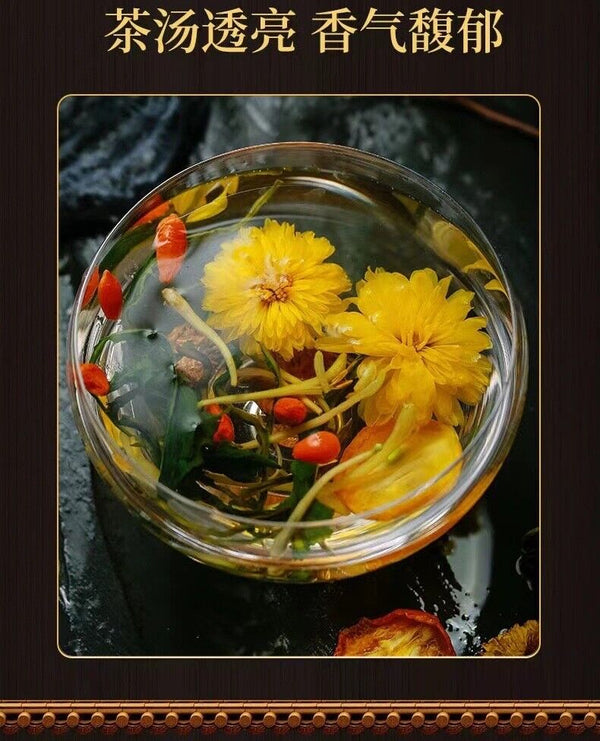 Chrysantheme, Wolfsbeere, Cassiasamentee Gesundheitserhaltender Teebeutel