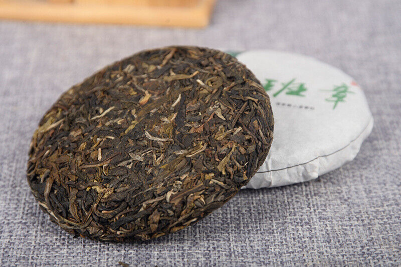 HelloYoung Pu-erh Tea Raw Tea Cake Raw Tea 100g Lao Ban Zhang Raw Tea Cake Yunnan Tea