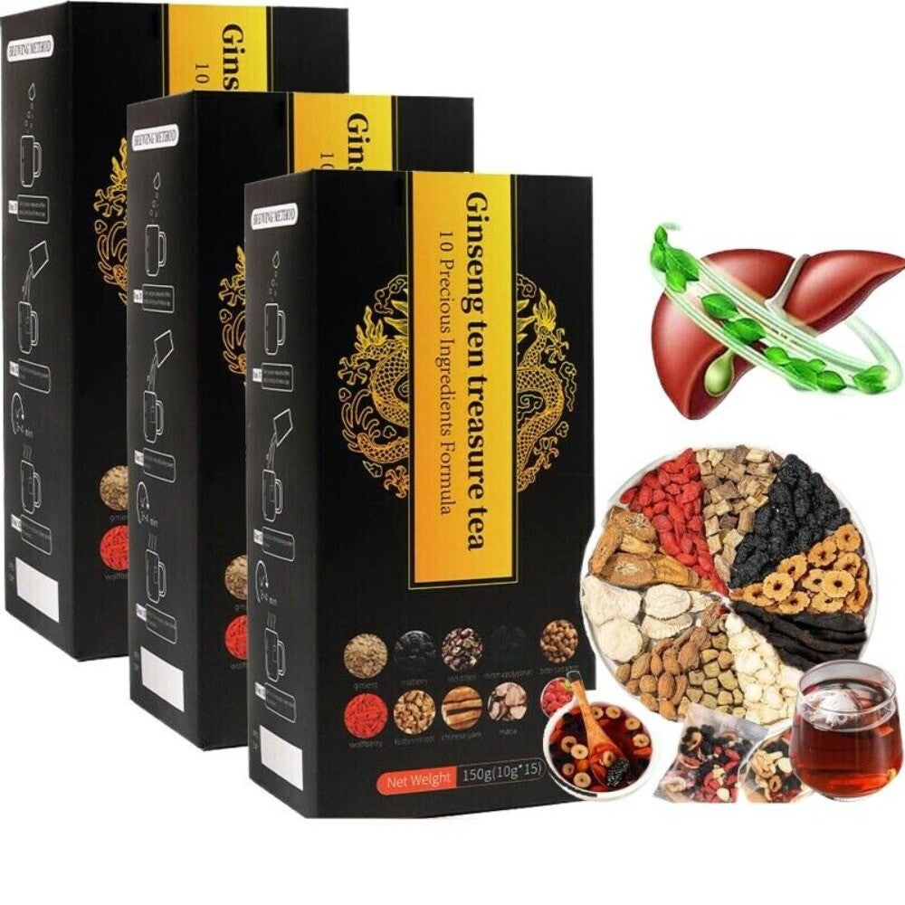 Ginseng Ten Treasure Herbal Tea Traditional Chinese Kidney Support Formula Secondary image