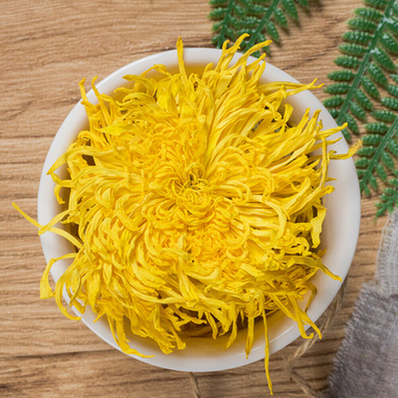 HelloYoung 100pc Emperor Chrysanthemum Flower Tea bag,Giant Golden JU HUA Big Blooming tea