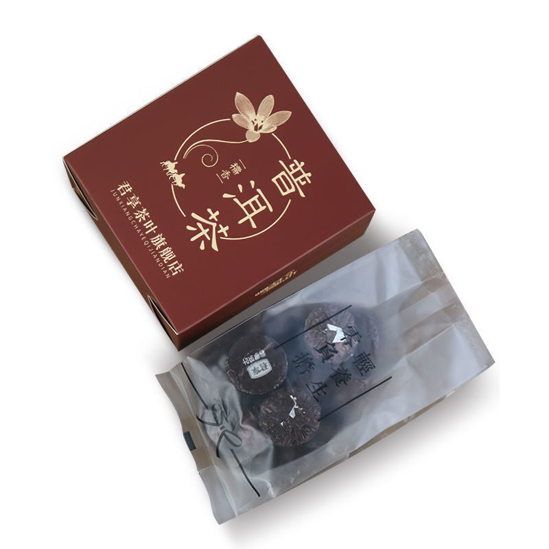 HelloYoung Yunnan Nuoxiang Pu'er Tea Small Tuocha Cake Ripe Tea Grain Packed Black Tea 250g