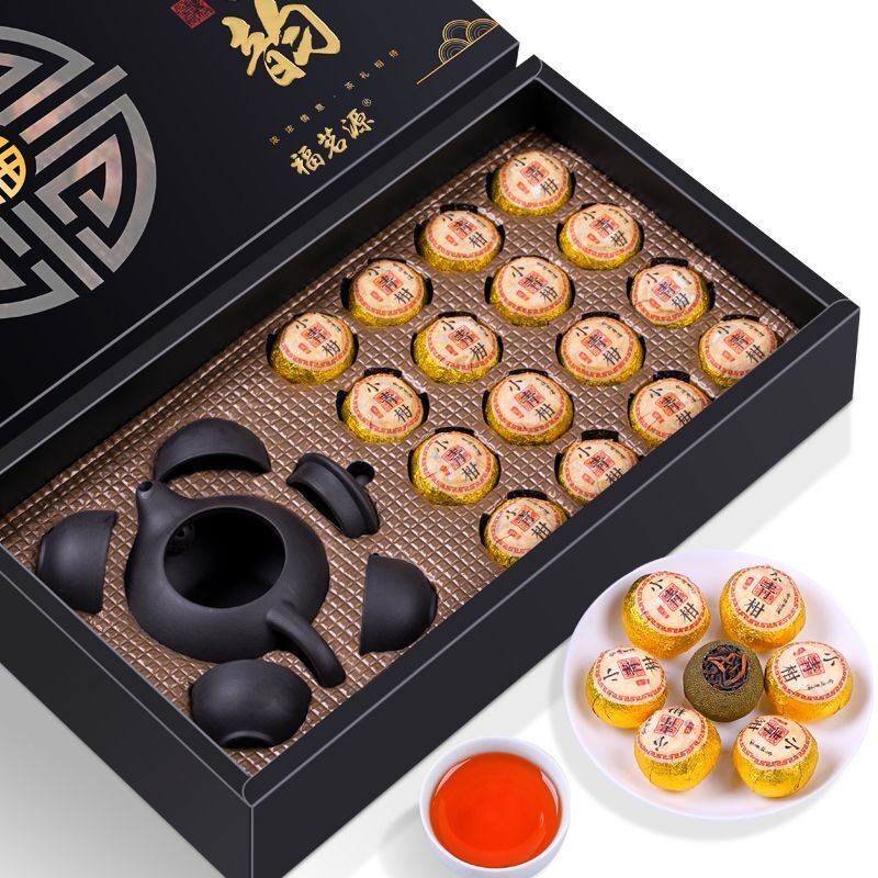 Ripe Tea Gift Box 160g Authentic Raw Sun-dried Green Orange Peel Pu-erh Tea Secondary image